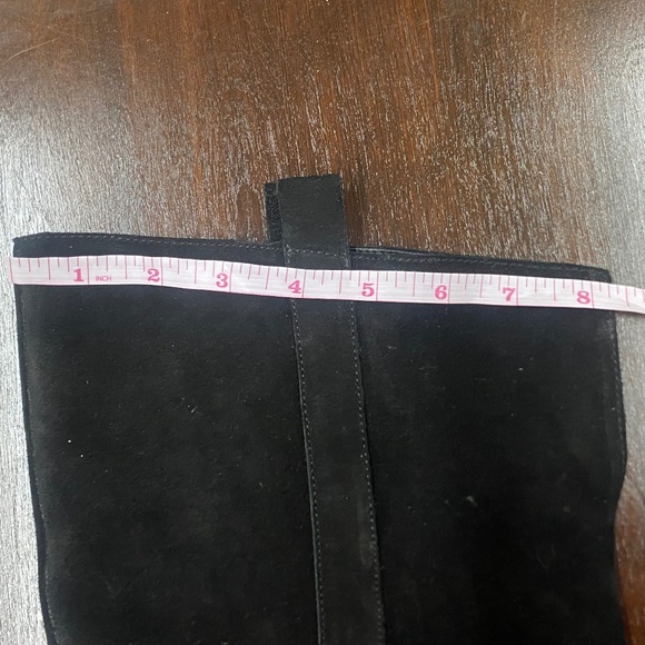 Gianni Bini Barrine Black Suede Side Zip Over the Knee Block Heel Boot size 8.5M - Picture 15 of 16